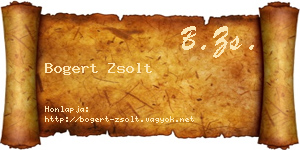 Bogert Zsolt névjegykártya